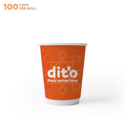 Dito Double wall Cups  |  120 ml  |  Pack of 100 Cups