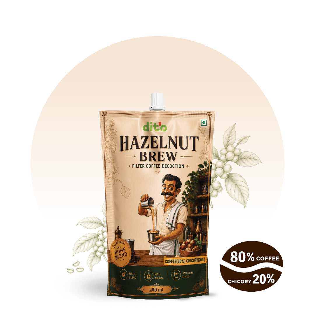 DIT'O Hazelnut Brew | 200 ml Flavoured Filter Coffee Decoction