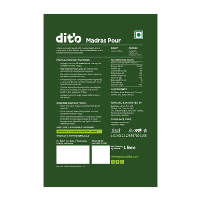 Madras Pour | Filter Coffee Decoction | 1 Litre