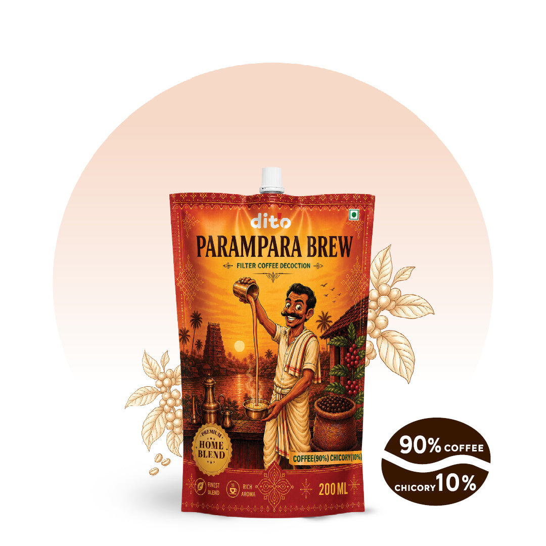 DIT'O Parampara Brew | 200 ml Premium Filter Coffee Decoction
