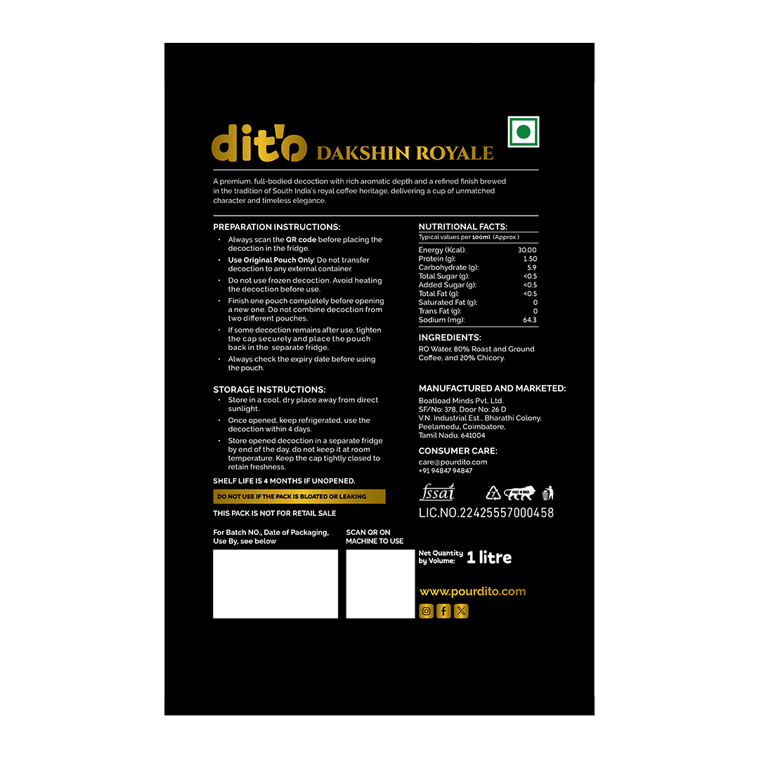 Dakshin Royale | Filter Coffee Decoction | 1 Litre