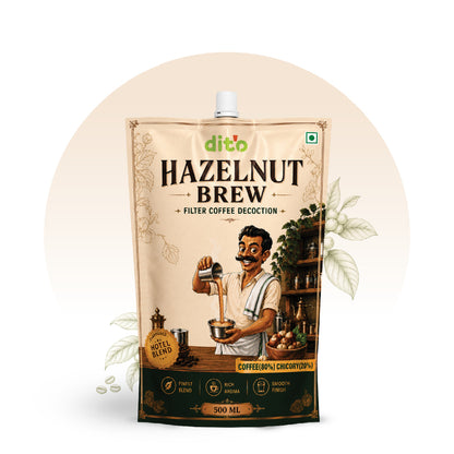 DIT'O Hazelnut Brew | 500 ml Flavoured Filter Coffee Decoction
